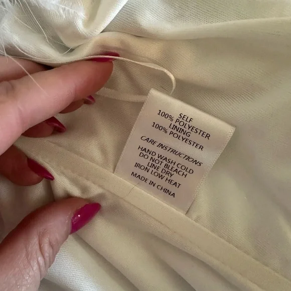 Silver Sequin Feather Tube Top - Picture 9 of 10